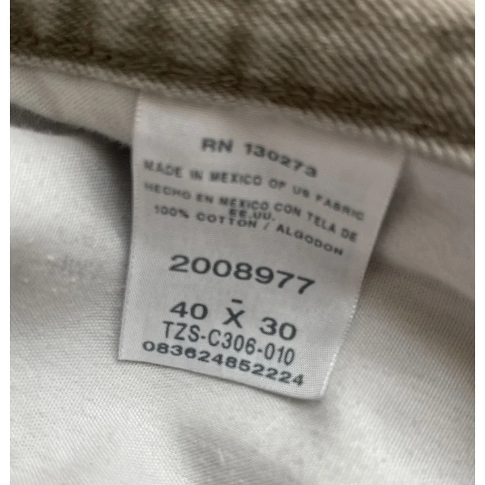 Lee Denim Jeans Tan Men's 40x30 Light Wash 100% Cotton Relaxed Fit
